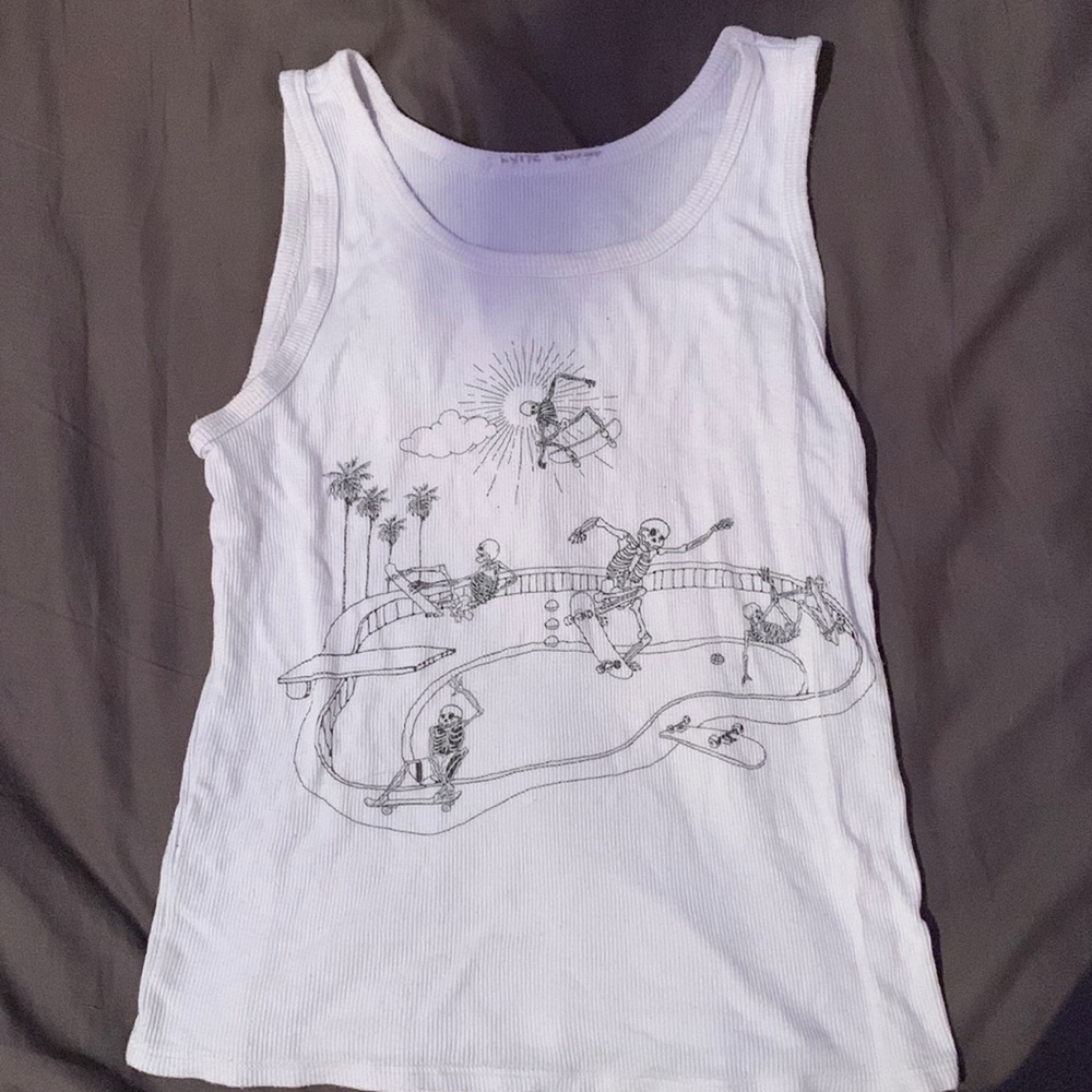 Skeleton Crop Top